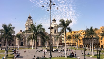 Plaza de Armas in Lima, Peru